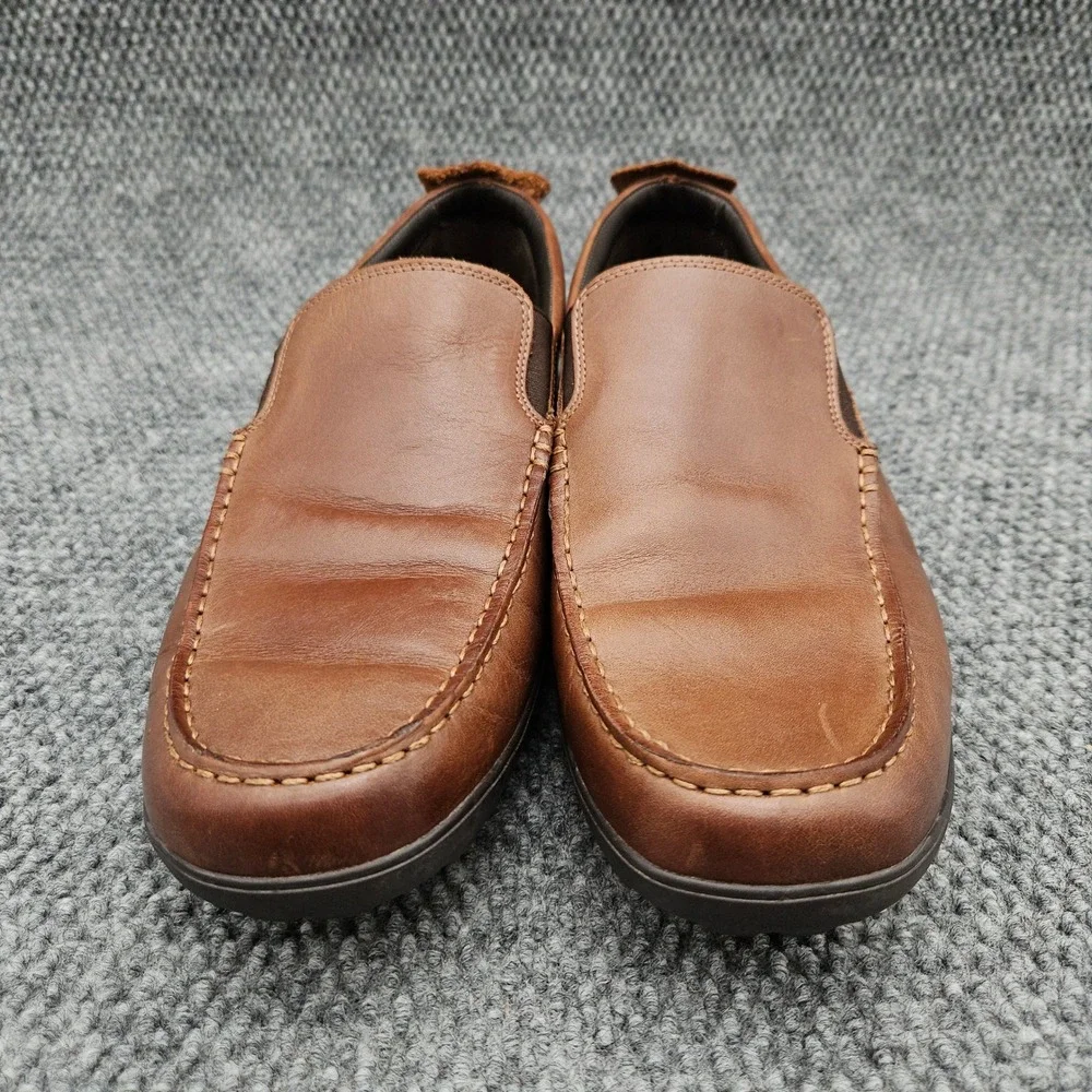 Cole Haan New Harbor Venetian Mens 11.5 Brown Leather Loafer Slip On Dress Shoes